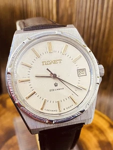 POLJOT 23JEWELS AUTOMATIC VINTAGE SOVIET RUSSIAN MECHANICAL WHATCH #5797 - Picture 1 of 23