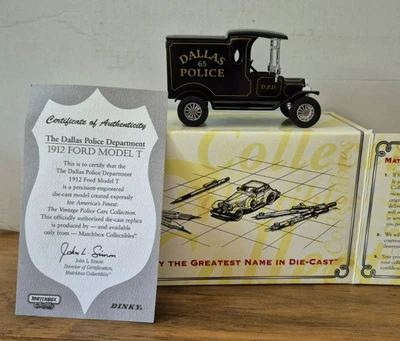 DYM 38019 1912 Ford Model T Dallas Police Models of Yesteryear in OVP MATCHBOX - Bild 1 von 2