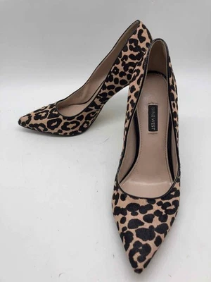 Nine West Tan Size 10 Animal Print Pump Heels - Image 1 of 4