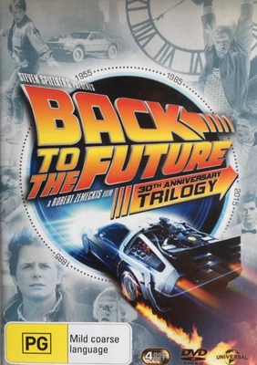 Back to the Future DVD: Anniversary Trilogy Set (Region 4, 4 Disc Set) Free Post - image 1 of 2