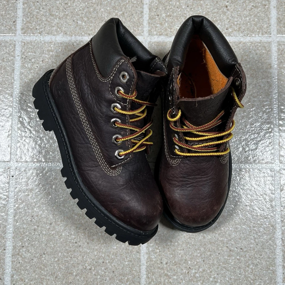 Timberland Premium 6 Pulgadas Niño Pequeño Talla 11c Hazel Clásico Impermeable Botas de Cuero Foto 1 de 4