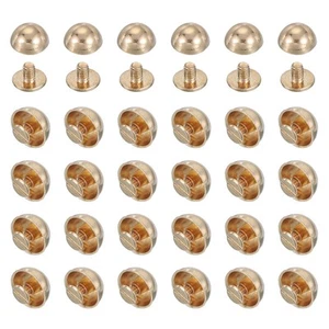 9/16 Zoll Kuppel-Spike-Nieten,100 Sets,Pilz-Nagelkopf-Nieten mit rundem Kopf #2 - Bild 1 von 7