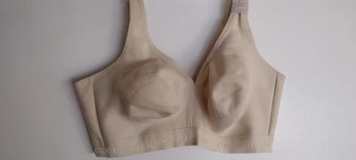 LANE BRYANT CACIQUE 40DD BEIGE 无衬里全覆盖无钢丝聚合物棉... — 第 1/4 张图片
