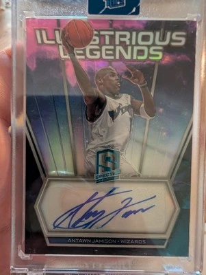 2017-18 Panini Spectra Antawn Jamison Illustrious Legends Auto Nebula 1/1 - Image 1 of 3