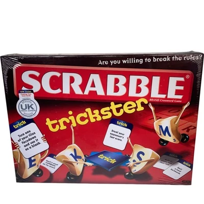 SCRABBLE Trickster Board Game Special UK Edition Mattel Word Fun New Sealed - Image 1 of 4