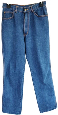 Vintage Gitano Denim 1980s Jeans Womens Size Twelve Dark Blue Wash High Rise - Image 1 of 4