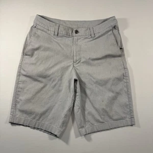 Lululemon Shorts Mens 32 Gray 11" Commission Qwick Oxford Casual Preppy Golf - Picture 1 of 12