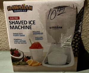 Hawaiian Shaved Ice S900A Cono de Nieve y Máquina de Hielo Afeitado - 55W, 120V, Blanco - Imagen 1 de 2