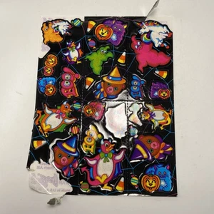 Lisa Frank Halloween Geister Pinguin Markie Bär Vintage Stickerbogen S199- BL2 - Bild 1 von 7