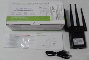 LV-AC12 1200 Mbps Wi-Fi Extender AC Dual Band Repeater Wireless AP Expander - Afbeelding 1 van 13