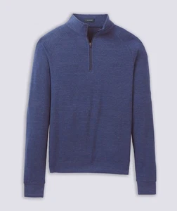 NWOT $135 Turtleson Wynn Quarter Zip Soft Performance Admiral Heather Blue 3XL - Picture 1 of 12