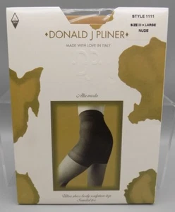 Pantimedias Donald J Pliner Escultura Top Modelador De Colección Talla III Grande Desnudo Puntera Transparente - Imagen 1 de 6