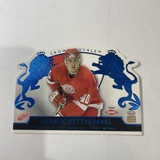 2002 Pacific Crown Royale #113 Henrik Zetterberg Blue /350 Rookie Red Wings