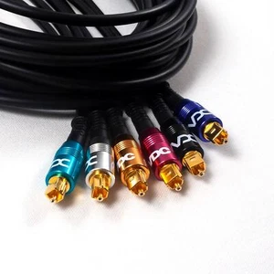 Cable óptico de audio digital ""Light-Pipe"" Van Damme TOSLINK. Conectores de metal - Imagen 1 de 8