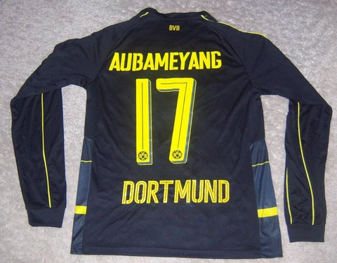 Rare AUTHENTIC PUMA Replica PIERRE-EMERICK AUBAMEYANG Borussia Dortmund JERSEY M Cover