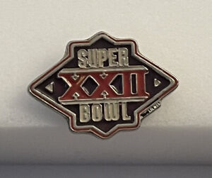Rare Vintage 1987 Super Bowl XXII Pin - Broncos Redskins Lapel Flair