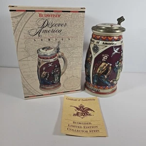 1989 Anheuser-Busch Budweiser Discover America Serie "Nina" Deckelstein COA - Bild 1 von 18