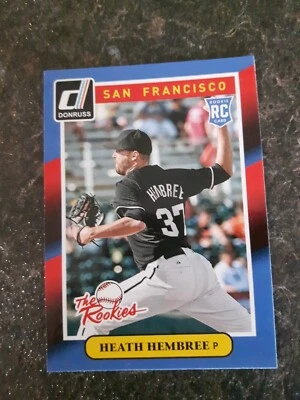 2014 Panini Donruss Rookie Heath Hembree RC Card# 39 - Image 1 of 2