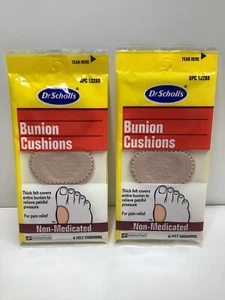 Lot of 2 Vintage Dr. Scholl’s Bunion Cushions Layer-Reduces Shoe Friction-6ct - Picture 1 of 3