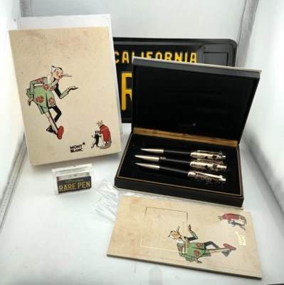 Montblanc CARLO COLLODI 3 pc Set Fountain Pen Ballpoint Pencil Year 2011 NEW - Image 1 of 4