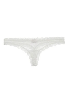 Boythong Eberjey Delirious de encaje tiro bajo mediano/grande, blanco Foto 1 de 2