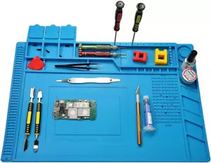 Premium Heat Resistant 932°F Silicone Soldering Mat, Large anti Static Magnetic  - Picture 1 of 12