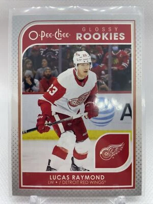 LUCAS RAYMOND SILVER RC 21-22 O PEE CHEE GLOSSY ROOKIES CARD # R-13 OPC 2021-22 - Image 1 of 2