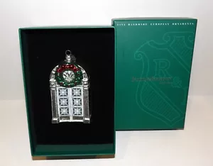 STUNNING REED AND BARTON HOLIDAY DOOR C2273 BLOWN GLASS ORNAMENT IN BOX - Picture 1 of 11
