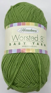 Herrschners Worsted 8 Baby Yarn "Green" 1 Skein #398 - Picture 1 of 2