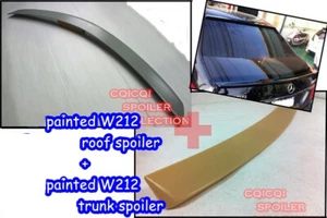 Painted M-BENZ W212 E class OEM type roof + A type trunk spoiler color-744◎ - Bild 1 von 1