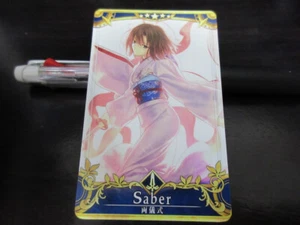 FGO Fate Grand Order Arcade Card Servant Ryougi Shiki Saber Final - Picture 1 of 2
