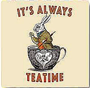 It's Always Teatime... Alice In Wonderland Melamine Coaster - Picture 1 of 3