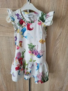 Zauberhaftes Kleid ** Monnalisa ** Disney Arielle ** 92 ** Baumwolle / Elasthan - Bild 1 von 6