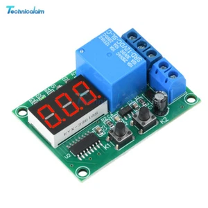 DC 12V 24V Multifunction LED Digital Time Delay Relay Cycle Timer Module Switch - Picture 1 of 18