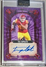 Tuli Tuipulotu Los Angeles Chargers Auto #/4  5 Card Draw RC Red Foil