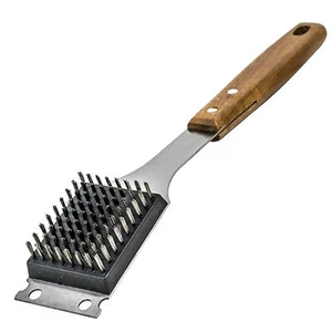 BBQ Grill Cleaning Brush and Scraper Stainless Steel BBQ Cleaner Brush - Picture 1 of 9