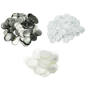 32mm Blank ABS Pin Badge Bottom Parts Supplies for Badge Maker Machine - 100Pcs - Picture 1 of 9