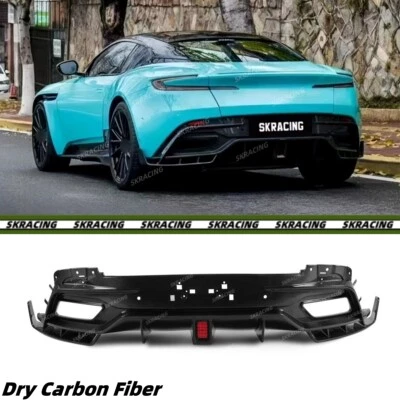 Dry Carbon Fiber Rear Bumper Diffuser Lip Kit For Aston Martin DB11 2017-2023 - Image 1 of 4