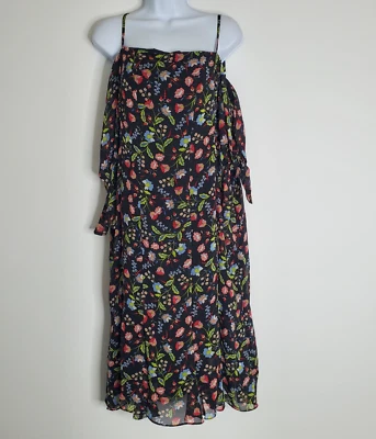 Vestido Nanette Leopore Para Mujer Paradise Dreaming Talla 14 Hombro Abierto Floral Nuevo con Etiquetas Foto 1 de 4