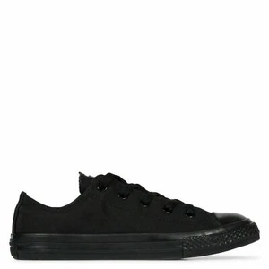 CONVERSE CHUCK TAYLOR ALL STAR MONO BLACK LOW CANVAS UNISEX TRAINERS BRAND NEW - Picture 1 of 5