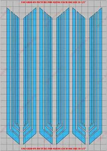 STR1006P Racing Stripes RC Body Vinyl Paint Mask/ Stencil Kit - Picture 1 of 3