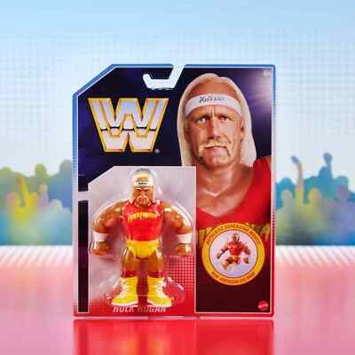 Figura de acción retro Mattel WWE WWF Hulk Hogan sellada de fábrica lucha libre profesional Foto 1 de 2