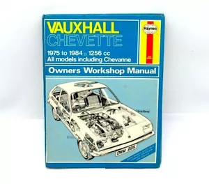 Haynes Taller Propietario Manual Para Opel Chevette 75-84 1256CC Gasolina - Imagen 1 de 7