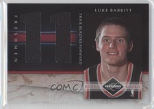 2010 Limited Freshman Jumbo Materials Jersey Numbers /99 Luke Babbitt Rookie RC