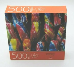 Cardinal Candy Sticks Retro Treat Jigsaw Puzzle  500 Pieces 14"  x 11" Finished - Picture 1 of 7