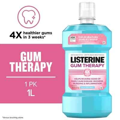 Listerine Gum Therapy Anti-Gingivitis Mouthwash, Glacier Mint, 1 L - Image 1 of 4