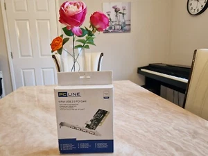 5 Port USB 2.0 PCI Card Original PC LINE - Picture 1 of 5