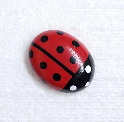 JHB Ladybird Button 30mm Shank Big Wood Novelty Insect Ladybug Sewing Art Crafts - Image 1 of 4