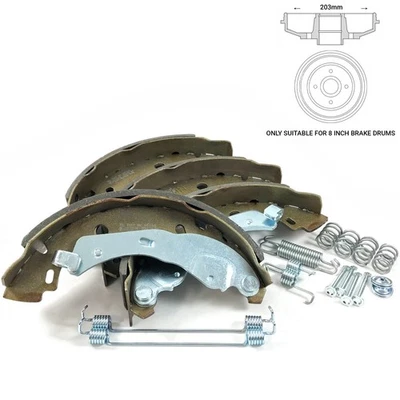 REAR BRAKE SHOES & FITTING KIT FIT: RENAULT CLIO MK4 12-19 8" DRUM ONLY SFK0078E - Image 1 of 3