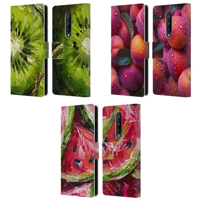 OFFICIAL HAROULITA FRUIT PATTERN LEATHER BOOK CASE FOR ONEPLUS PHONES - Image 1 of 4